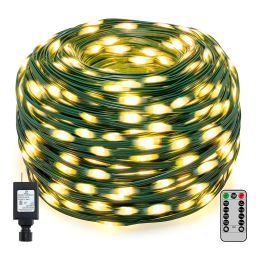 330ft 800 Led Christmas String Lights IP67 Waterproof Lighting With Remote Christmas Tree Lights 8 Modes With Timer