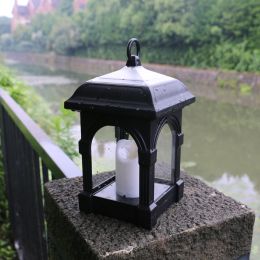 Outdoor Solar Swing Candle Lantern