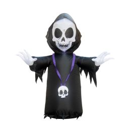 Halloween pumpkin gas model 1.2m skeleton ghost ghost Halloween decoration ghost Festival inflatable gas model