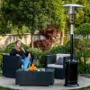 Propane Patio Heater with Wheels Outdoor Heater 47,000BTU Black