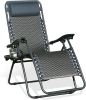 Outdoor Zero Gravity Folding Recliner Chair Patio Adjustable Lawn Lounge Chairs Wicker Lounge Camping Chair (1 Pack)