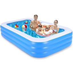 Kids Swimming Pools 0.4mm Thick 120*72*22 inch Inflatable Pool