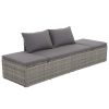 Garden Bed Gray 76.8"x23.6" Poly Rattan