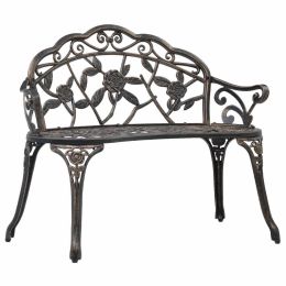 Bistro Bench 39.4" Bronze Cast Aluminium