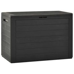 Garden Storage Box Anthracite 38.7"x17.3"x21.7"