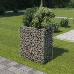 Gabion Raised Bed Galvanized Steel 35.4"x19.7"x39.4"