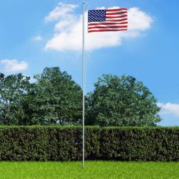 US Flag and Pole Aluminum 20.3'