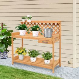 Garden Workbench With Drawer YJ