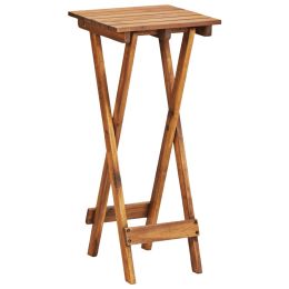 Plant Stand 11.8"x11.8"x26.4" Solid Acacia Wood