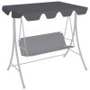 Replacement Canopy for Garden Swing Anthracite 89"x73.2" 270 g/m2