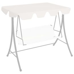 Replacement Canopy for Garden Swing White 75.6"x57.9" 270 g/m2