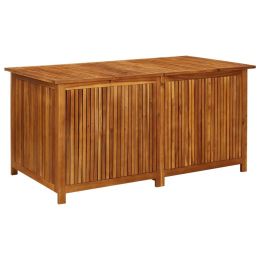 Patio Storage Box 59"x31.4"x29.5" Solid Acacia Wood