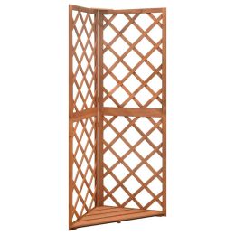 Corner Trellis 19.6"x19.6"x57" Solid Fir Wood