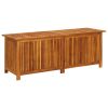 Patio Storage Box 59"x19.6"x22.8" Solid Acacia Wood