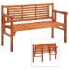 Foldable Garden Bench 47.2" Solid Eucalyptus Wood