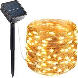 72ft(22m) 200 LED Solar Srting Lights Waterproof Fairy Lights Outdoor LED String Lights(Warm Light)