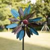 Retro Dahlia Wind Spinner