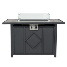 107*51*62.5cm Fire Ppit Table Grey