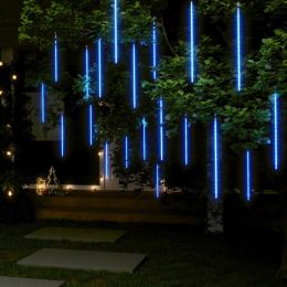 Meteor Lights 20 pcs 19.7" Blue 720 LEDs Indoor Outdoor