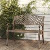 Patio Bench 40.2" Cast Aluminum Bronze