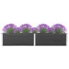 Garden Raised Bed 78.7"x19.7"x21.3" WPC Gray