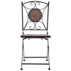 Mosaic Bistro Chairs 2 pcs Orange/Gray