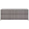 Garden Storage Box Gray 59.1"x19.7"x23.6" Poly Rattan