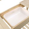 Wooden Garden Workbench Sliding Table Top YJ