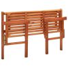 Foldable Garden Bench 47.2" Solid Eucalyptus Wood