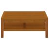 Coffee Table 25.6"x25.6"x13.8" Solid Acacia Wood