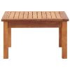 Garden Coffee Table 23.6"x23.6"x14.2" Solid Acacia Wood