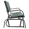 Outdoor Patio Steel Swing Bench Loveseat