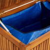 Patio Storage Box 59"x19.6"x22.8" Solid Acacia Wood