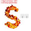 5.8FT Fall Maple Leaves Garland with Lights Wedding Autumn Lights String