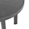 Garden Table Anthracite 35" Plastic