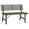 Patio Bench 43.3" Steel Black