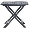 Folding Garden Table Anthracite 79"x72"x70" Plastic