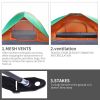 Waterproof 2 People Double Door Camping Hiking Sleeping Dome Tent + Carry Bag