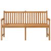 Patio Bench 59.1" Solid Teak Wood