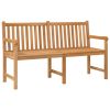 Patio Bench 59.1" Solid Teak Wood