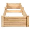 Wooden Vegetable Raised Garden Bed for Backyard Patio Balcony