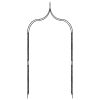 Garden Arch Black 47.2"x15"x101.6" Iron