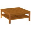 Coffee Table 25.6"x25.6"x13.8" Solid Acacia Wood