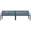 Twin Patio Bench 94.9" Chinese Fir Wood Gray