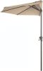 9' Half Round Patio Outdoor Umbrella with Crank