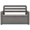 Garden Storage Bench 52.2" Plastic Anthracite