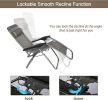 Set of 2 Adjustable Zero Gravity Chair Patio Lounge Chairs Folding Recliner Outdoor Pool Yard Beach