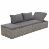 Garden Bed Gray 76.8"x23.6" Poly Rattan