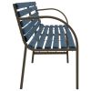 Twin Patio Bench 94.9" Chinese Fir Wood Gray