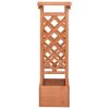 Trellis Planter with Arch 19.3"x15.4"x46.1" Firwood